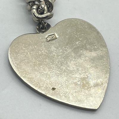 LOT 65: Coro ID Bracelet with "Alice" on Heart Shape Pendant