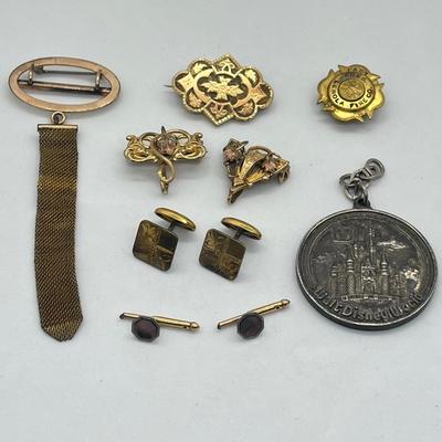 LOT 66: Antique/Vintage Cufflinks, Watch Pins and More