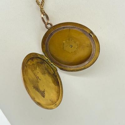 LOT 68: Necklace and Pendant Collection Including Locket and Unique Malachite Pendant