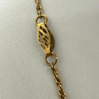 LOT 68: Necklace and Pendant Collection Including Locket and Unique Malachite Pendant