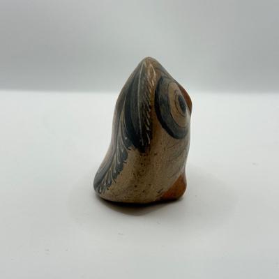 LOT 101: Signed Art Potteru Owl w/ Baby