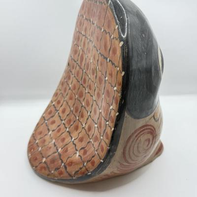 LOT 101: Signed Art Potteru Owl w/ Baby