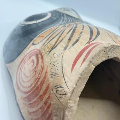 LOT 101: Signed Art Potteru Owl w/ Baby