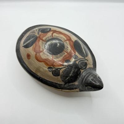 LOT 102: Folk Art Pottery Pieces - one signed