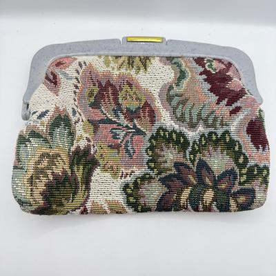 LOT 107: Red Leather Wallet w/ Collection of Clutches & Make Up Bags