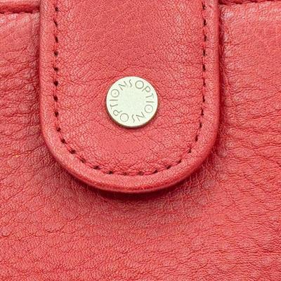 LOT 107: Red Leather Wallet w/ Collection of Clutches & Make Up Bags