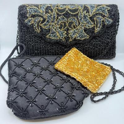 LOT 108: Vintage Beaded Bags and Hand Made Wallet
