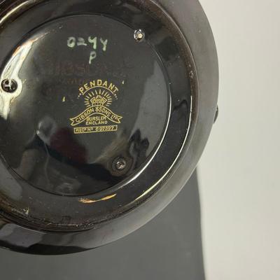 LOT 110: Vintage "Weclawer" Hand Painted Ribbed Vase-Poland, Vintage "Gibson & Sons" handpainted Teapot-England...