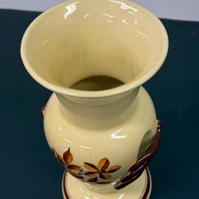 LOT 110: Weclower Hand Painted Ribbed Vase, Pendant Gibson & Sons Teapot and Antique Mirror