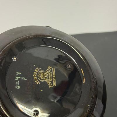 LOT 110: Weclower Hand Painted Ribbed Vase, Pendant Gibson & Sons Teapot and Antique Mirror