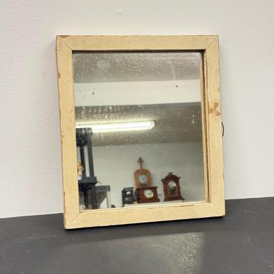 LOT 110: Weclower Hand Painted Ribbed Vase, Pendant Gibson & Sons Teapot and Antique Mirror