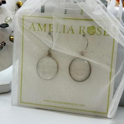 LOT 117: Collection of Necklaces & Earrings: Chicos, Amelia Rose & More