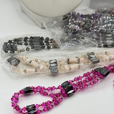 LOT 182: Fun & Funky Jewelry: Magnetic Bracelets, Earrings & More