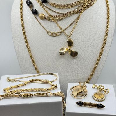 LOT 185: Goldtone Jewelry Collection
