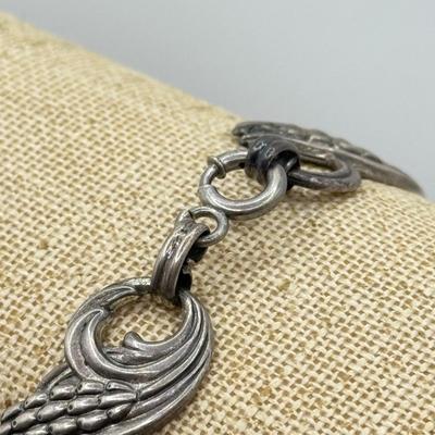 LOT 188: Sterling Silver Bracelets & Screw Back Earrings (29.18g)