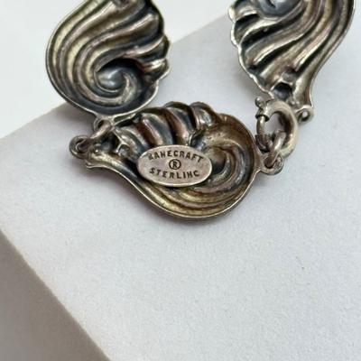 LOT 188: Sterling Silver Bracelets & Screw Back Earrings (29.18g)