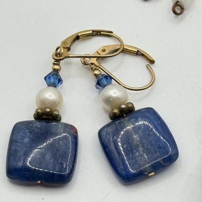 LOT 201: Hand Made & Stone Earring Collection