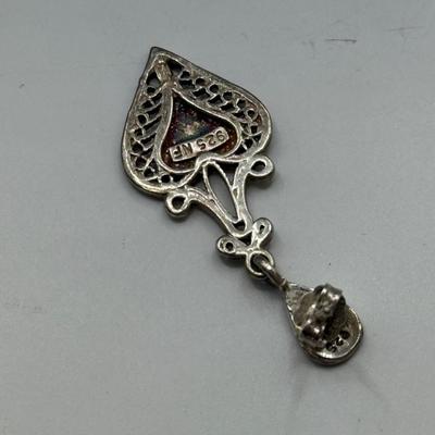 LOT 203: Collection of Mostly Sterling Heart Jewelry (25.3g)