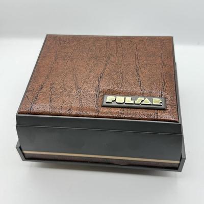 LOT 205: Vintage Pulsar P3 Time Computer Watch in Original Case