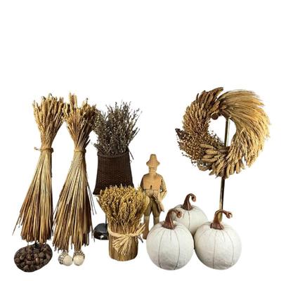 L401 Lot of Dried Flowers, Fall Decor