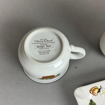 K406 Large Lot of French , Italian, Portugal Pottery Condiment Jars