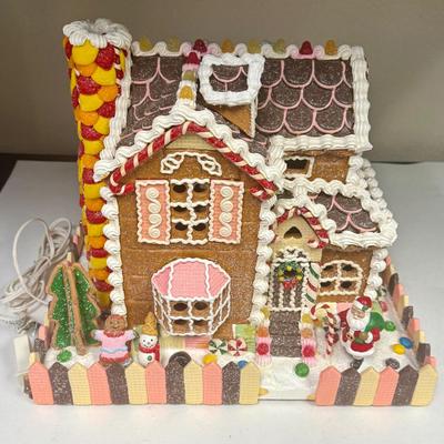 Sale Photo Thumbnail #223: Large size, approx. 12" high and 14" across.  Lighted inside, tested, works as expected.  With original box and styrofoam container.