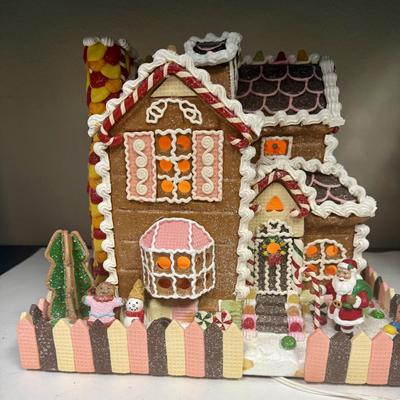 Sale Photo Thumbnail #232: Large size, approx. 12" high and 14" across.  Lighted inside, tested, works as expected.  With original box and styrofoam container.