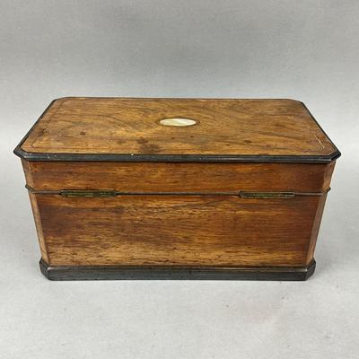 A417 Antique George III Rosewood Tea Caddy Box
