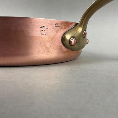 K420 Two Vintage French PARIS Copper Skillets