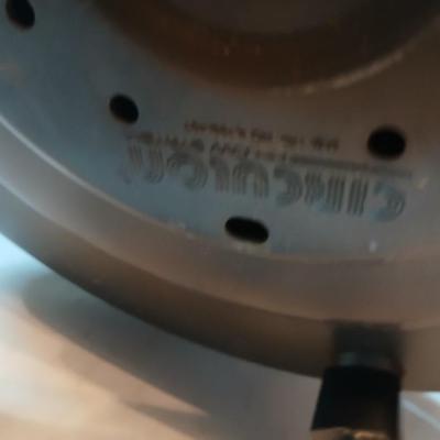 Vintage Dominion Electric waffle iron and a Circulon electric skillet