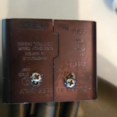 Vintage Dominion Electric waffle iron and a Circulon electric skillet