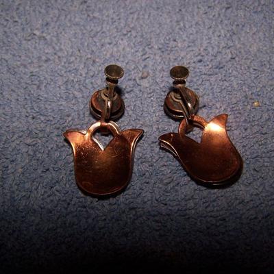 LOT 55 WONDERFUL VINTAGE MCM COPPER JEWELRY