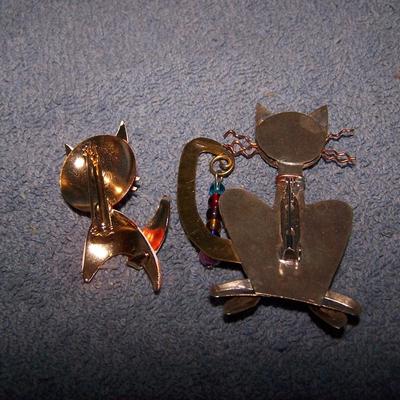 LOT 56 WILD & CRAZY METAL CAT PINS