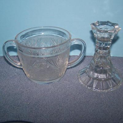 LOT 70 NICE VINTAGE GLASSWARE HEISEY/CANDLEWICK plus