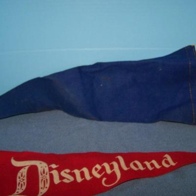 LOT 73 GREAT VINTAGE PENNANTS--DISNEYLAND