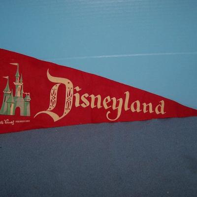 LOT 73 GREAT VINTAGE PENNANTS--DISNEYLAND