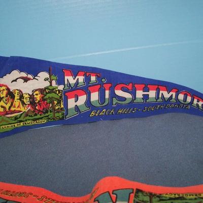 LOT 74 GREAT VINTAGE PENNANTS-SOUTH DAKOTA