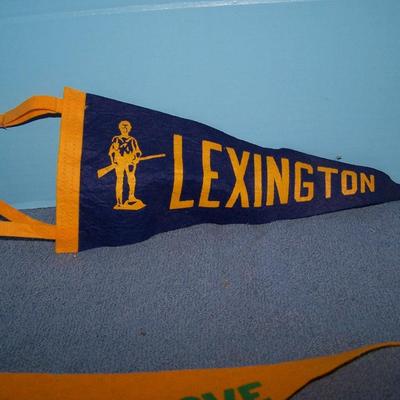 LOT 77 GREAT VINTAGE PENNANTS-SCHOOLS/PLACES