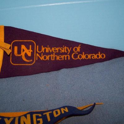 LOT 77 GREAT VINTAGE PENNANTS-SCHOOLS/PLACES