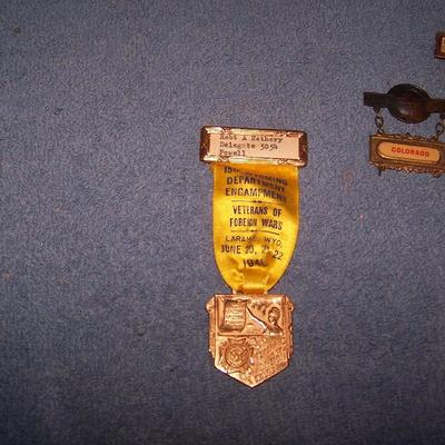 LOT 82 WONDERFUL OLD PINS/RIBBONS--VETERANS/FRATERNAL ++