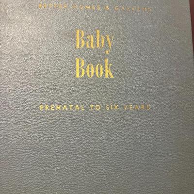 Sale Photo Thumbnail #4: Vintage 1943 Better Homes & Gardens Baby Book by Gladys Denny Shultz. This early parenting and child-rearing handbook covers prenatal care through a child’s sixth year. Hardcover with classic embossed blue/gray cloth and gilt lettering. Interior shows p