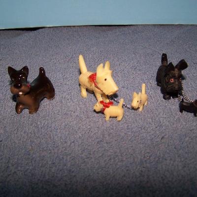 LOT 86 ADORABLE VINTAGE MINI SCOTTI DOGS