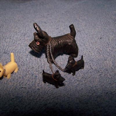 LOT 86 ADORABLE VINTAGE MINI SCOTTI DOGS