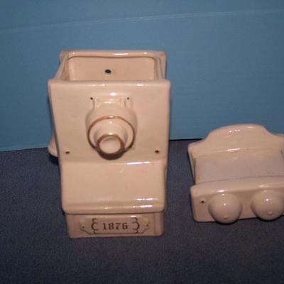 LOT 88 GREAT VINTAGE MCM BRAYTON LAGUNA & TELEPHONE COOKIE/SNACK JARS