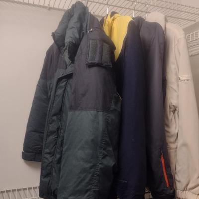 Collection of Men's Jackets- Assorted Makers- Four Pieces- Approx Size Medium- Large