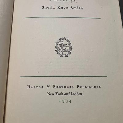 Sale Photo Thumbnail #14: First Edition (1934) of Gallybird, a novel by Sheila Kaye-Smith, published by Harper & Brothers (New York & London). Kaye-Smith was a well-known English novelist writing in the early 20th century, often compared to Thomas Hardy for her explorations of rur