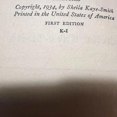 Sale Photo Thumbnail #15: First Edition (1934) of Gallybird, a novel by Sheila Kaye-Smith, published by Harper & Brothers (New York & London). Kaye-Smith was a well-known English novelist writing in the early 20th century, often compared to Thomas Hardy for her explorations of rur