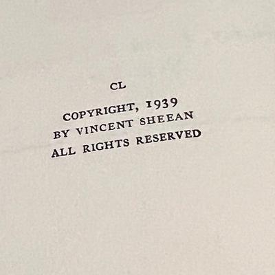 Sale Photo Thumbnail #18: Original 1939 hardcover edition of Not Peace But a Sword by Vincent Sheean, published by Doubleday, Doran & Company, Inc. Sheean, an influential journalist and foreign correspondent, wrote this book as Europe approached World War II. It offers firsthand c