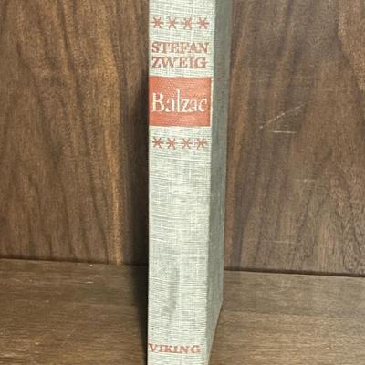 Sale Photo Thumbnail #35: Original 1946 U.S. first edition of Balzac by the renowned Austrian writer Stefan Zweig, published by Viking Press. Zweig, one of the most popular European authors of the early 20th century, was known for his psychological insight and masterful biographic