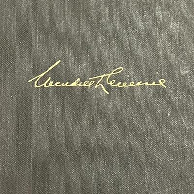 Sale Photo Thumbnail #39: Original 1943 wartime hardcover edition of One World by Wendell L. Willkie, published by Simon & Schuster. This is the Third Printing (April 1943), produced under wartime material restrictions, noted inside the book. Black cloth boards with Willkie's facs